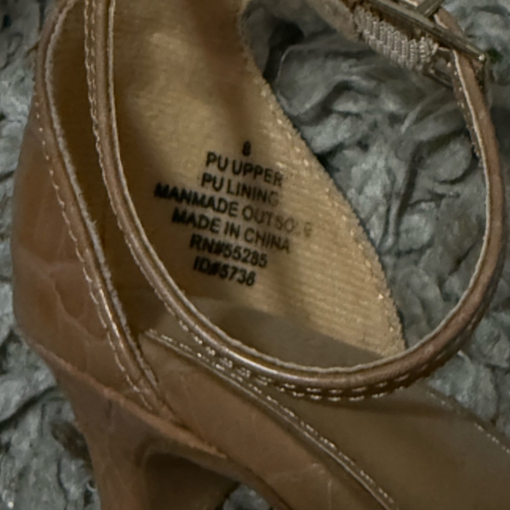 Express Tan Strappy Heels - Picture 8 of 15